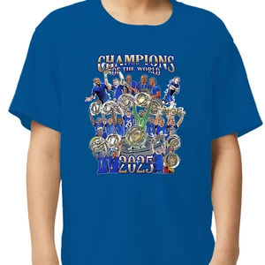 T-shirt maglietta Chelsea Campioni del Mondo 3-13 anni vincitori mondiali club 2025 - Foto 1 di 12