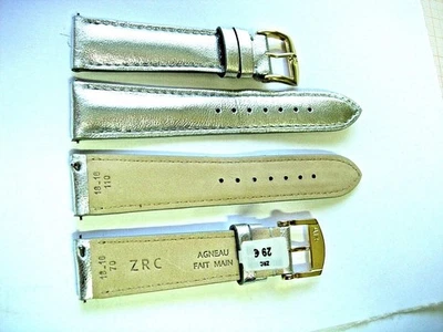 1 cinturino ZRC 18 mm argento FATTO A MANO cinturino fatto a mano orologio... - Immagine 1 di 4