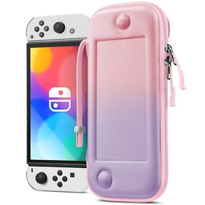 Slim Carrying Case for Nintendo Switch OLED Model 2021/Switch 2017 Storage Bag - Picture 1 of 19
