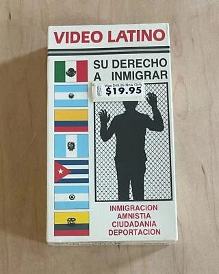 SU DERECHO A INMIGRAR aka YOUR RIGHT TO IMMIGRATE (1986) Video Latino VHS Spanis Foto 1 de 4