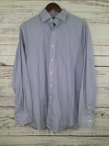 Vintage Polo Ralph Lauren Shirt Mens 16.5 34/35 Button Down Blue Regent Preppy - Picture 1 of 8