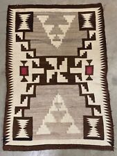 🔥 Fine Antique Old Navajo Native American Textile Weaving Tribal Rug, 1920s