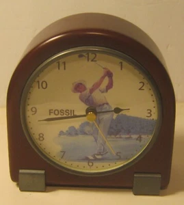 FOSSIL Golf Themen Tischuhr TOP funktionstüchtig!! KEINE RESERVIERUNG!! - Bild 1 von 5