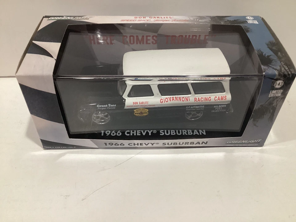 1/43 Greenlight Don Garlits Speed Shop Giovannoni Racing ‘66 Chevy Suburban - Image 1 of 1