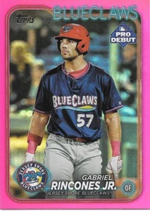 Lámina fucsia Topps Pro DeBut GABRIEL RINCONES JR 2024 15/199 - GARRA AZUL- #PD-54 - Imagen 1 de 1