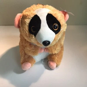 Belly Buddie Mapache 8" Peluche Marrón Blanco Vientre Brillo Ojos Animal de Peluche - Imagen 1 de 8