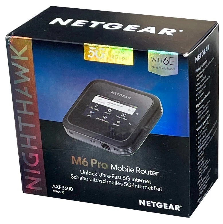 Netgear® Nighthawk M6 Pro MR6450-100EUS Gigabit 5G LTE Mobile Router Nw.+OVP - Bild 1 von 1