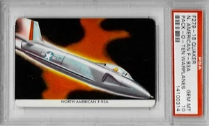 1957 F279-18 Quaker Pack-O-Ten Warplanes - North American F-93A - PSA 10++ pop 3 - Picture 1 of 1