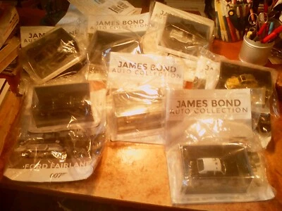 ' 007 JAMES BOND AUTO COLLECTION ' : BLOCCO DI 7  ' VETTURE '  ! ( IMBALLATE )  - Immagine 1 di 4