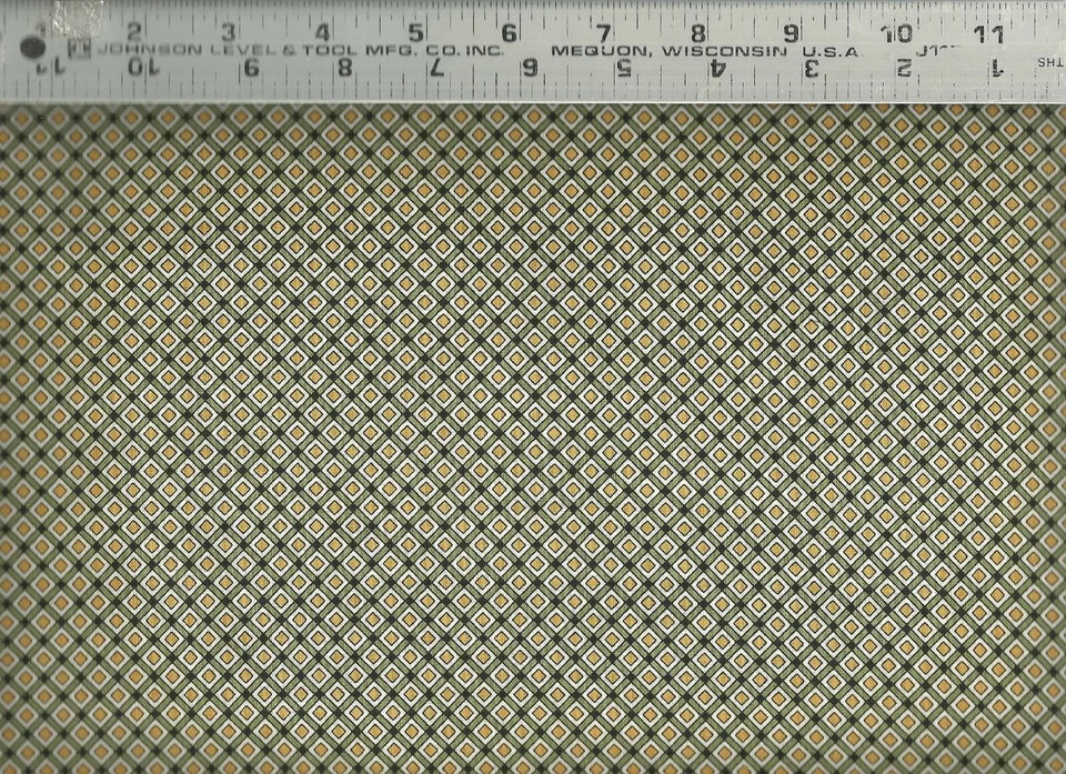 Quilting Treasures ~ Stafford Verde Tostado Cuadros #1 ~ Tela de Edredón 100% Algodón Por PORTE Foto 1 de 1
