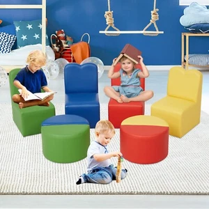 8 PCS Toddler Sofa Couch Multifunctional Kids Sofa Seating for Playroom Daycare - Picture 1 of 10