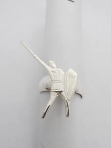 Alberto da Giussano : Anello in Argento 925 - Simbolo Lega - Legnano - - Picture 1 of 8