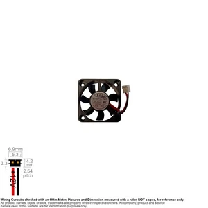 Lüfter Muffinkühlung DC 12V DC12V 12VDC 40mm 40x40x10 0,14A T&T 4010L12C ND6 - Bild 1 von 3