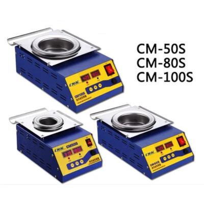 Lead-Free Solder Machine Digital Preheat Tin Soldering Pot 304 Stainless Steel — 第 1/4 张图片