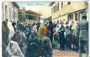 Postal publicada de Albania Skutari Shkodër - Street Scene antes de la Primera Guerra Mundial Ndrek Kaculini - Imagen 1 de 4