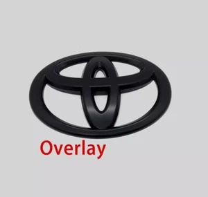 NEW 2022-25 Toyota Tundra Matte Blackout Overlay Front Grille Emblems Badge - Picture 1 of 4