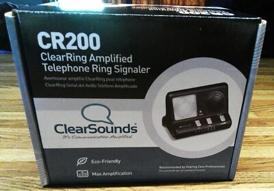 ClearSounds CR200 ClearRing Señalizador de anillo telefónico amplificado/nuevo en caja Foto 1 de 4