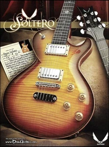 Guitarra Eléctrica Serie Dean Soltero Original 2007 Anuncio 8x11" Impresión Anuncial - Imagen 1 de 3