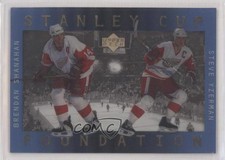 1996 Upper Deck Ice Stanley Cup Foundations Steve Yzerman Brendan Shanahan HOF