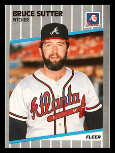 1989 Fleer Bruce Sutter HOF Atlanta Braves #603 Near Mint NM Baseball Card