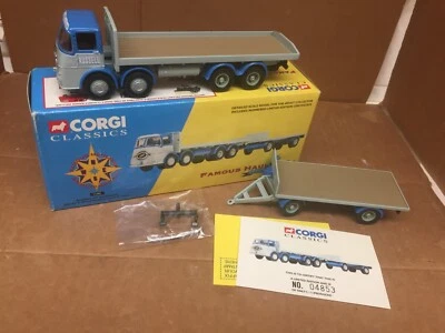 CORGI CLASSICS 1:50 RUSSELL 8 WHEEL PLATFORM TRUCK LORRY & TRAILER 11301 LTD ED - Image 1 of 4