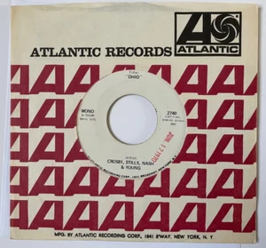 Crosby, Stills, Nash & Young: 1970 Atlantic WLP Promo 45: 'Ohio / Ohio' _EX - Picture 1 of 3