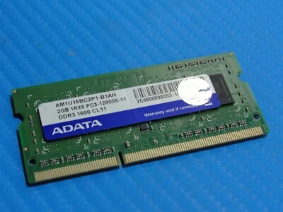 HP ENVY 15.6" M6-1205dx OEM ADATA SO-DIMM RAM Memory 2GB PC3-12800S 652972-001 - Image 1 of 3