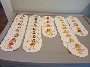 33 seltene Vintage gewagte-lustige-freche Papieruntersetzer - Bild 1 von 11