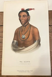 McKenney & Hall - Wa-Kawn. 82 - 1848-50 History of the Indian Tribes - Picture 1 of 3