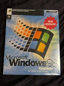 Microsoft Windows 98 Upgrade (New Version) - Factory Sealed - Vintage Collection - Picture 1 of 4