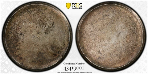 1878-1936 Morgan Peace Silver Dollar Blank Mint Error $1 PCGS AU 55 Type II 90% Cover