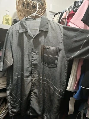 Vintage Southpole Shirt ~ Button Up ~ L ~ Silky ~ Grey ~ - Image 1 of 4
