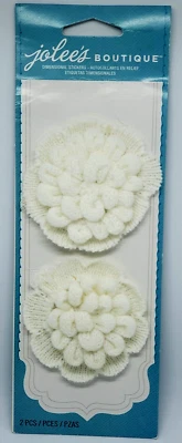 Pegatinas dimensionales Jolee's Boutique BLANCO CROCHET MUM - 9 piezas Foto 1 de 3