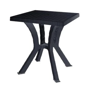 Tavolo Tavolino da Esterno Giardino Antracite Resina Rigoletto cm 60x60x72h PAS - Foto 1 di 1