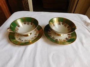Bavaria 2 Tassen Und Unter- Kaffee- Porzellan Deutsches Z & Co Tirschenreuth - Imagen 1 de 11