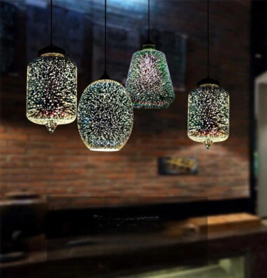 3D Glass Pendant Lamp - Globe Firework Chandelier - Dining Room Bar Light - Image 1 of 4