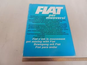 BROCHURE DEPLIANT ORIGINALE FIAT DINO 2300 1500 600 500 850 1100 124 1800 ETC - Foto 1 di 12