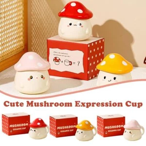 Creative Mug Mushroom Shaped Cartoon Cute Ceramic Cup Water Gift Cup F5T4 - Picture 1 of 13