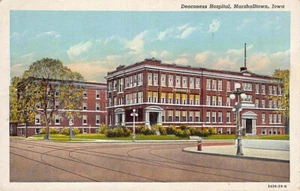 Postal IA: Deaconess Hospital, Marshalltown, Iowa, Linen publicado 1948 - Imagen 1 de 2