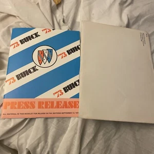 NOS Mint 1973 Buick Full Lineup Press Kit, 7 Photos, Actual Mailing Envelope !! - Picture 1 of 12