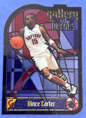 1999 Topps Gallery Of Heroes Vince Carter #GH4 SSP Toronto Raptors - Image 1 of 4