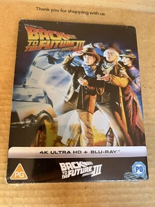 Back to the Future Part III 4K UHD Blu-Ray Steelbook NEW & SEALED - Picture 1 of 4