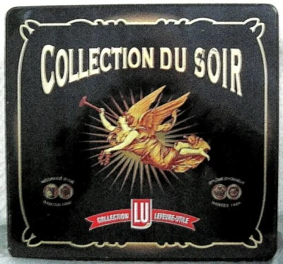 LEFÈVRE-UTILE-LU- RARE BOITE RECTANGULAIRE EN FER " COLLECTION DU SOIR "         - Photo 1/4