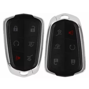 2 For Cadillac Escalade 2015 2016 2017 2018 2019 2020 Remote Key Fob Shell Case - Picture 1 of 5