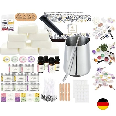 Kerzen Selber Machen Set,DIY Kerzenherstellung Kit,Duftkerze Geschenke Set mi...