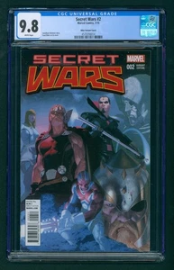 Secret Wars #2 (2015) CGC 9.8 White! 1:25 Ribic Variant! 1st God Emperor Doom! - Bild 1 von 2