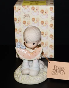 Precious Moments Figurine #521515 “Water-Meloncholy Day Without You” (with Box) - Picture 1 of 7