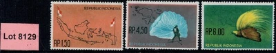 Lot 8129 - 1963 - Indonesia - Acquisition of West Irian set used (3) - Imagen 1 de 3