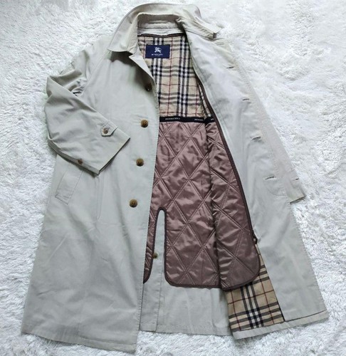 BURBERRY Giacca Uomo Nova Check Plaid Classica Vintage Rara Beige M dal Giappone