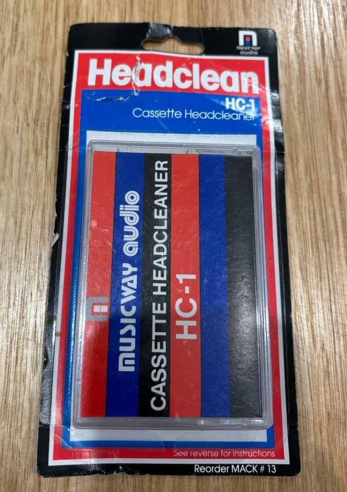 Headclean Cassette Head Cleaner Brand New HC-1 Music Way Audio Repair Tape Tapes - Image 1 of 4